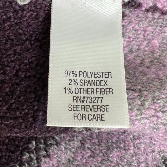 Croft & Barrow Multi Purple Sweater Size L  NWOT - Picture 6 of 7
